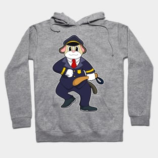 Dog as Police officer with Police uniform Hoodie